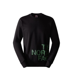 The North Face M Blown Up Logo Crew Erkek Outdoor Sweatshirts NF0A854AJK31 Siyah
