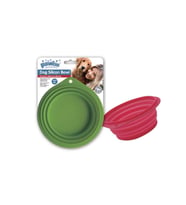Pawise 11028 Silikon Seyahat Akordiyon Köpek Mama Kabı 500 Ml. Kırmızı