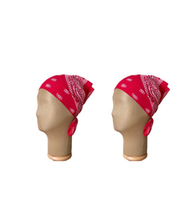 %100 Pamuklu Klasik Desen Unisex 2li Bandana Seti Renkli Bandana Etnik Desenli A Kalite Bandana