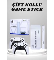 4K HD Görüntü Kaliteli Retro Game Stick 20000 Oyunlu Çift Kollu Beyaz Game Stick