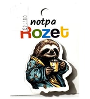 Notpa Rozet Ahşap Tembel Hayvan - 3 adet