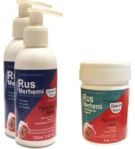 Hintohu Tüy Dökücü Azaltıcı Rus Merhemi 150 ml 2 Adet + Genital Bölge Merhemi 50 ml 1 Adet