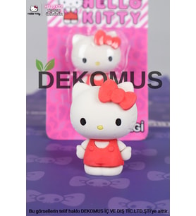 DEKOMUS İLE YENİ SEZON LİSANSLI HELLO KITTY 3D SİLGİ (Krem)