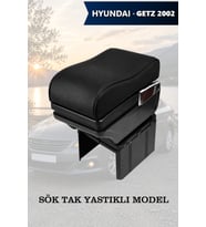 hyundai getz 2002 kol dayama geniş model Lüks Siyah Yastıklı Deri