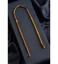Hematit Doğal Taş Parlak Gold Altıgen Kesim 6x6mm Dizi