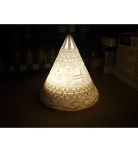 Şık Minimal Formda Led Mum Biblo – Ev Hediyesi 14CM