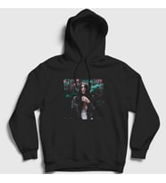 Presmono Unisex Beyaz Poster V2 Dua Lipa Kapüşonlu Sweatshirt 326103tt (Siyah)