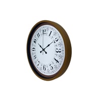 Kahverengi Motifli 36 Cm Duvar Saati (Standart)