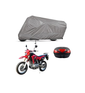 Lifan Lf250gy-7 Arka Çanta   Bağlantı Tokalı  Uyumlu SolarBlock Prime Motosiklet Brandası Örtüsü (Siyah)