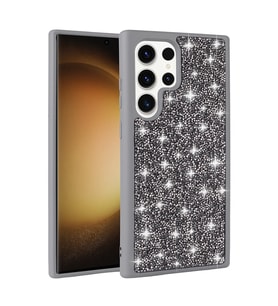 Samsung Galaxy S25 Ultra Uyumlu Kılıf Parlak Taşlı Tasarım Zore Pırlanta Kapak