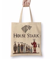 Game Of Thrones House Stark And Tony Stark Bez Çanta Uzun Saplı