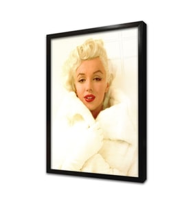 Renkli Marilyn Monroe Çerçeveli Cam Tablo