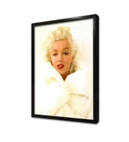 Renkli Marilyn Monroe Çerçeveli Cam Tablo