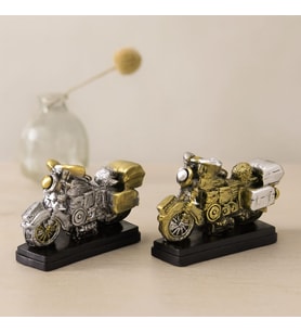 Vintage Motor Biblo Reçine 6.5x8 cm