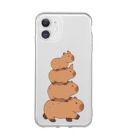 Iphone 11 Uyumlu Kapibara Tasarımlı Şeffaf Telefon Kılıfı