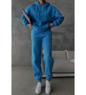 Nare Mavi Sweatshirt Eşofman Altı I·kili Takım