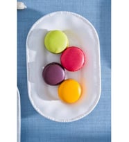Acar POR7267 Milano Beyaz Porselen Oval Tabak 20 cm
