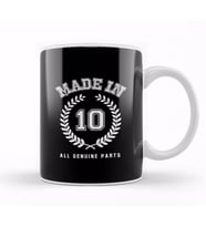2010 Made In 10 All Genuine Parts Kupa Bardak Porselen