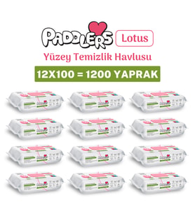 Easy Clean Lotus Çiçeği Kokulu Yüzey Temizlik Havlusu 12x100 (1200 Yaprak)