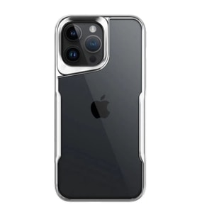 İphone 14 Pro Max Kılıf Boyi Silikon Kapak - Gümüş