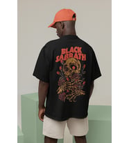 Rock Metal Müzik Grubu Black Sabbath Baskılı Unisex Oversize Tişört