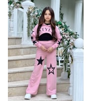 Star Style Kız Çocuk 3'lü Takım - 3/12 Yaş - 31517 (A.Pembe)