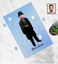 Kişiye Özel Babalar Günü Godfather Baba Karikatürlü A4 99 Parça Puzzle Model-5-2