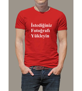 Resim Baskılı Tişört (Kırmızı)