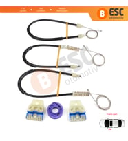 VW Polo Vento MK5 6R 6C 61 2009-2022 4/5 Kapı 6R4837461 İçin Elektrikli Ön Sol Cam Kriko Tamir Seti
