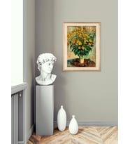 Monet Ayçiçekleri Ahşap Tablo