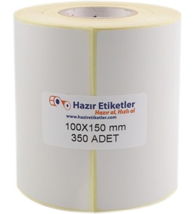 Lexroo Kargo Etiketi Eko Termal Rulo Etiket 100mm X 150mm 350 Adet Direk Termal Transfer Etiketi