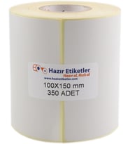 Lexroo Kargo Etiketi Eko Termal Rulo Etiket 100mm X 150mm 350 Adet Direk Termal Transfer Etiketi