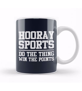 Hooray Sports Do The Thing Win The Points Sloga Kupa Bardak Porselen