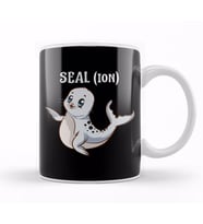 Seal(ion) Sea Lion Pun Funny Baby Sealion Pun Kupa Bardak Porselen