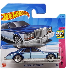 Hot Wheels - ´82 Cadillac Seville - Hw The ´80S 7/10 - Hkj64 - Short Card - Gm - Koyu Mavi Metalik - (Çok Renkli)