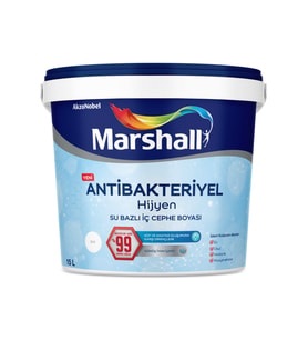 Marshall Antibakteriyel Hijyen Yarı Mat Boya Islak Kum 15L