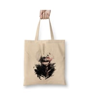 Tokyo Ghoul Ken Beyaz Bez Çanta Uzun Saplı Alışveriş Çantası Plaj Çantası