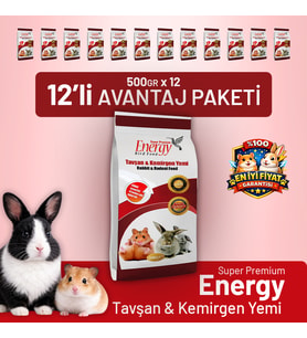 Tavşan & Kemirgen Yemi 500 g - 12 Adet