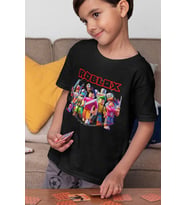 Tasarım Roblox Karakterler Baskılı Unisex Oyun Çocuk Tişört (1-12 YAŞ)