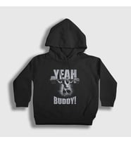 Presmono Unisex Çocuk Siyah Yeah Buddy Gym Spor Ronnie Coleman Kapüşonlu Sweatshirt 363811tt