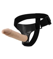 LilituShop 21,5 cm Belden Bağlamalı Kıkırdaklı Bükülebilir İçi Dolu Strapon Penis