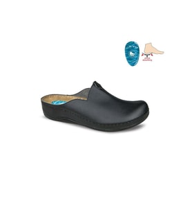 Ceyo 9946-5 Topuk Jelli Anatomik Taban Kadın Terlik Siyah 36-40