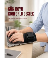 Cırtlı Bilek Destek Bandı Ayarlanabilir Spor ve Günlük Kullanım Bilekliği