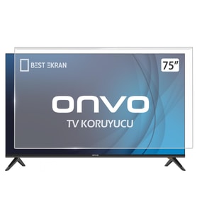 ONVO OV75F500 TV EKRAN KORUYUCU - Onvo 75" inç Smart Koruyucu