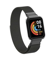Xiaomi Redmi Watch (Mi Watch Lite) Zore KRD-58 Metal Kordon (Siyah)