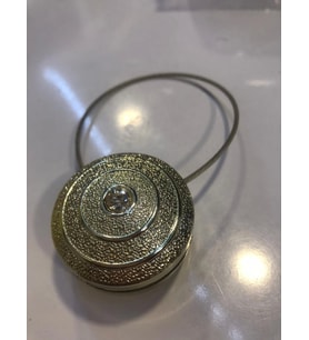 NİVEMESHOME ELEGANT YUVARLAK TAŞLI GOLD PERDE TOKASI