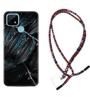 Realme C11 C21 C21Y C25Y C11 2021 Kılıf Boyun Asklı Rasta Silikon Foid Green 1643