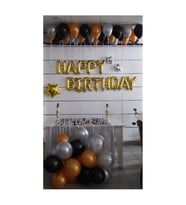 Happy Birthday Doğum Günü Seti Altın Renk