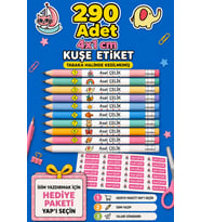 Okul Etiketi Kalem Defter Etiketi Özel Isim Yazılabilen Etiket Seti - Isim Etiketi 290 Adet Tabaka Şeklinde