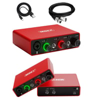 Midex GLX-700RD XLR Üst Segment Usb Stüdyo Ses Kartı 2 Giriş 2 Çıkış 24bit/192kHz